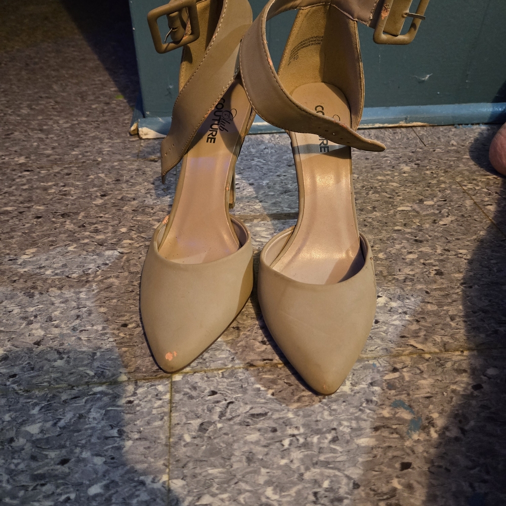 Chic Couture Beige Heels for Women